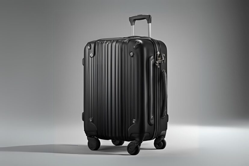 black luggage