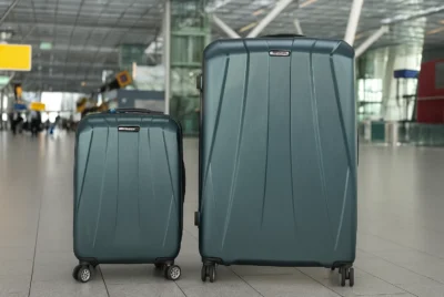 samsonite green luggage